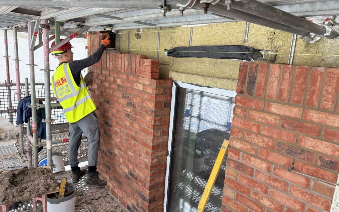 Great to see one of our level 2 apprentice Cameron Murray taking on a difficult detailed wall …